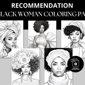 Black Girl Magic Coloring Book Black Kids Juneteenth Activity Coloring Pages Afro Hair Black Women Coloring Pages Instant Download Printable image 8