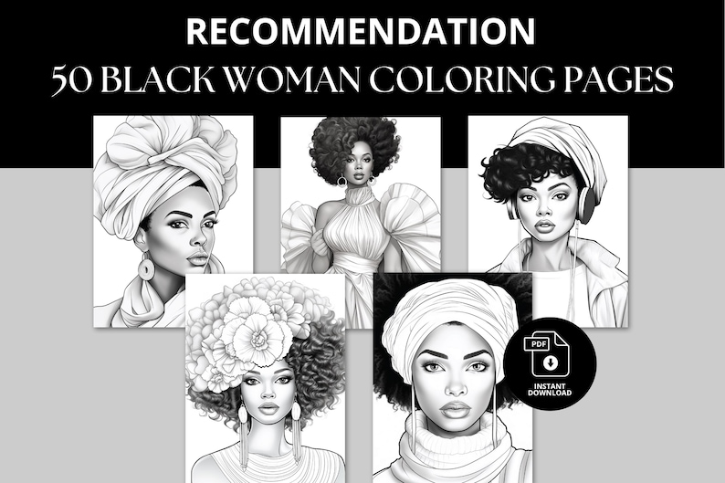 Black Girl Magic Coloring Book Black Kids Juneteenth Activity Coloring Pages Afro Hair Black Women Coloring Pages Instant Download Printable image 8