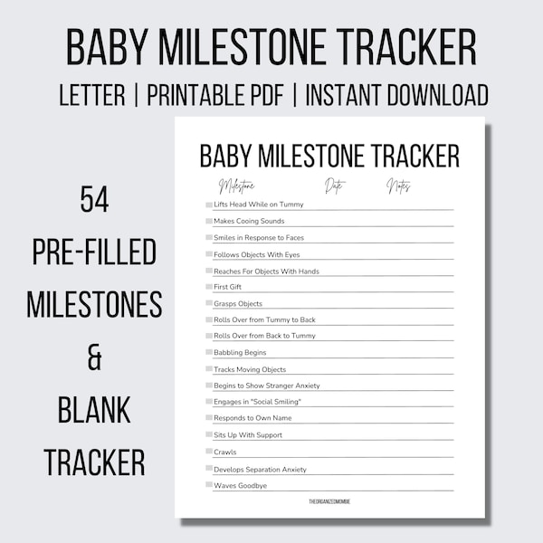 Baby Milestone Tracker Unique Baby Shower Gift Newborn Milestones Newborn Baby Gift Baby Keepsakes Pregnancy Gift Babys First Year Tracker