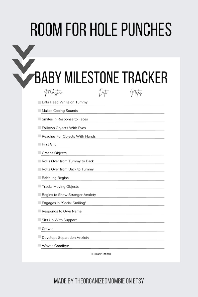 Baby Milestone Tracker Unique Baby Shower Gift Newborn Milestones
