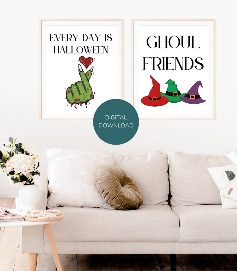 Zombie Wall Art Instant Download Home Decor Zombie Printables Digital