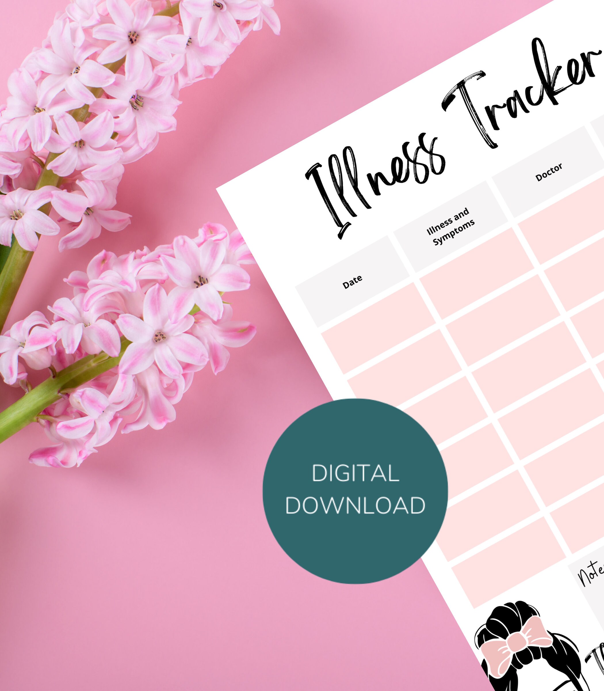 Illness Tracker Instant Download Chronic Illness Journal Mental Illness ...