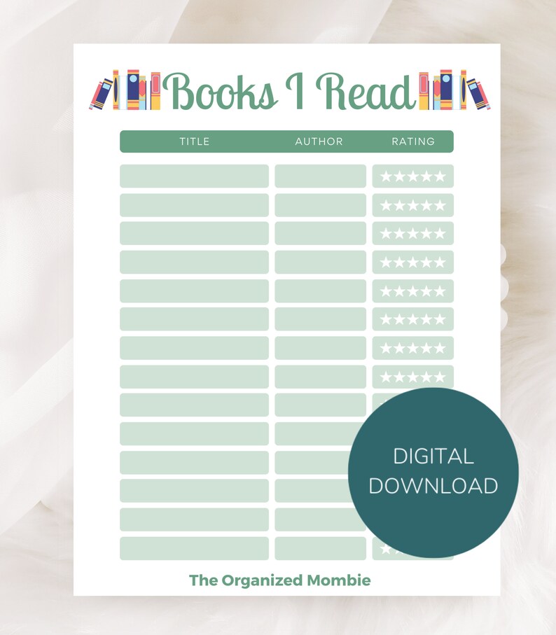Book Review Printable Instant Download Love Reading I Just Want to Read ...