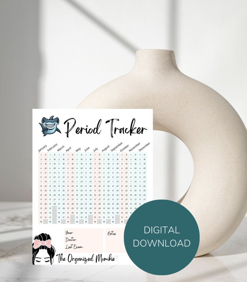 Period Tracker Printable Instant Download Period Tracker Journal Period ...