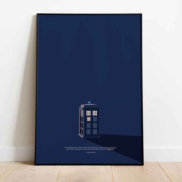 Doctor Who Poster, Digital Download, Minimalist Poster, Doctor Who Digital Poster, Geek Print, Doctor Who Art Print, Printable Poster