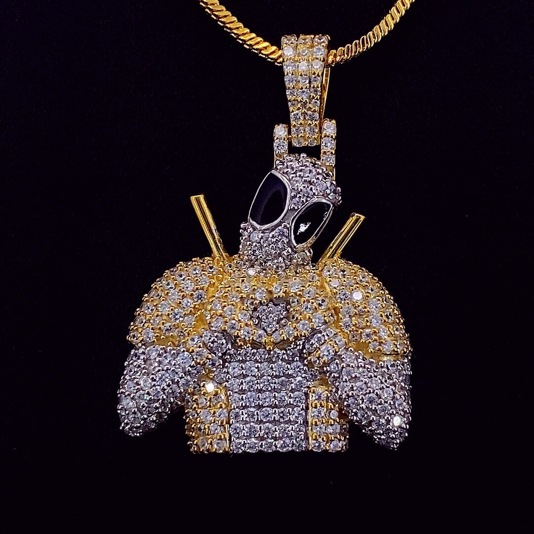 Hip Hop Custom Iced Out New Pendent Rapper Jewelry,birthday Gift for ...