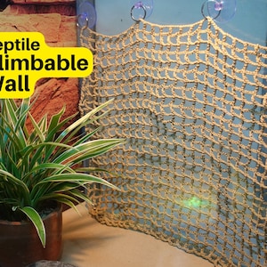 Reptile Climbable Wall | Climbing Wall for Reptiles | Reptile Climbable Background for Bearded Dragons, Leopard Geckos, Anoles