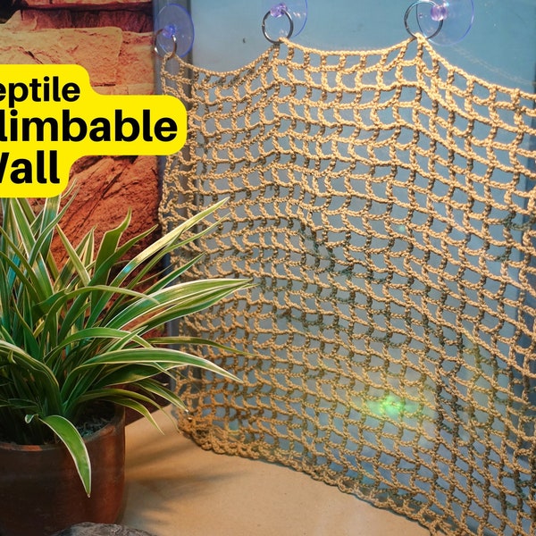 Reptile Climbable Wall | Climbing Wall for Reptiles | Reptile Climbable Background for Bearded Dragons, Leopard Geckos, Anoles