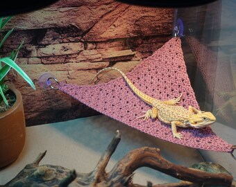 Pilyero Hängematte Für Reptilien - Kletternetz Für Bartagamen, Chamäleons & Mehr