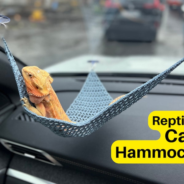 Hamac pour voiture pour reptiles | de voyage pour dragon barbu et gecko léopard | Hamac pour reptiles