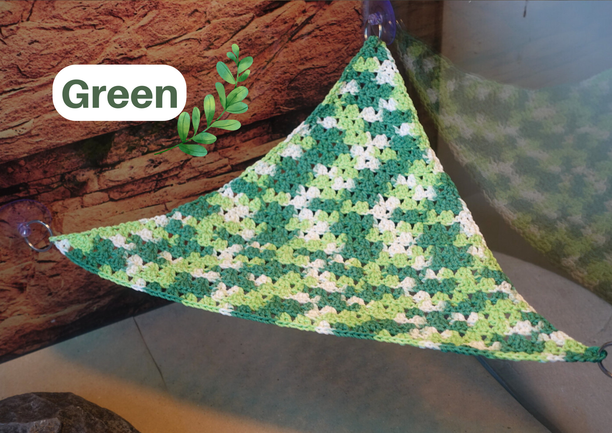 DONGKER Hängematte Für Bartagamen - Kuscheliges Fleece Hängebett