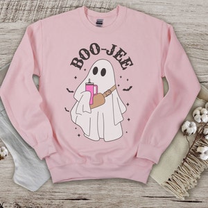 Boo-Jee Ghost Halloween Sweatshirt, Cute Halloween Sweatshirt, Halloween Costume