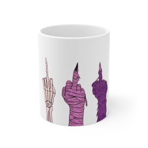 Halloween Mug, Sassy Monster Ceramic Mug 11oz