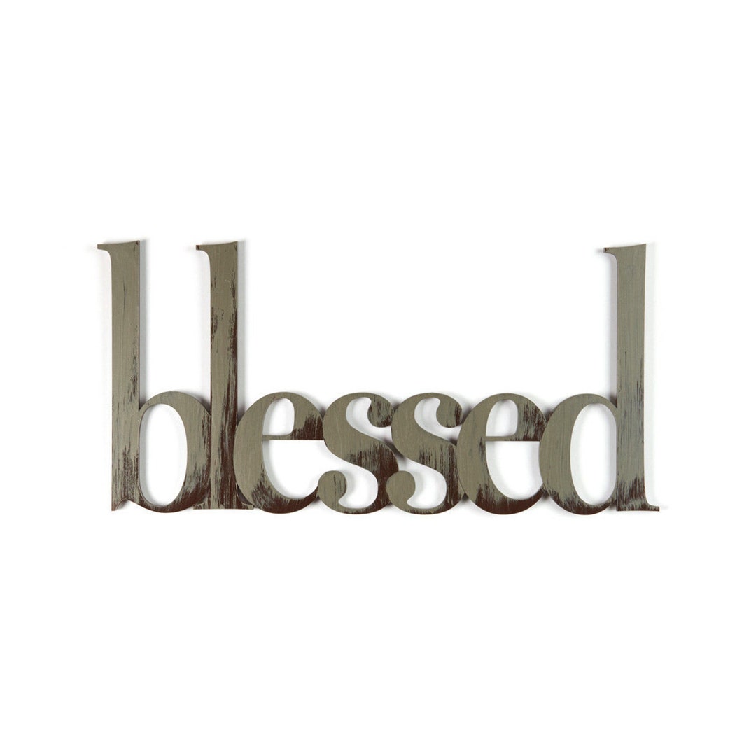 Blessed Sign | Hand Painted PVC Plastic Letters | 3D Wall Decor - Etsy