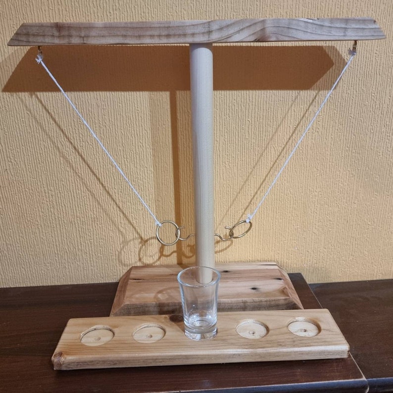 Hook Shot Drinking Game Tiki Toss Ring Toss Hook and Ring Etsy UK