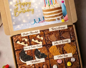 Luxury Letterbox Brownies | Birthday & Thank You Hamper | Postal Brownies Gift | Thinking of You Gift | Hug in a Box | Easter Gifts