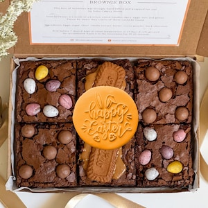 Happy Easter Gifts Brownies, I Love You Gifts, Birthday Gift Box , Chocolate Hamper, Postal Brownies Box, Letterbox Brownies, Gift for Her