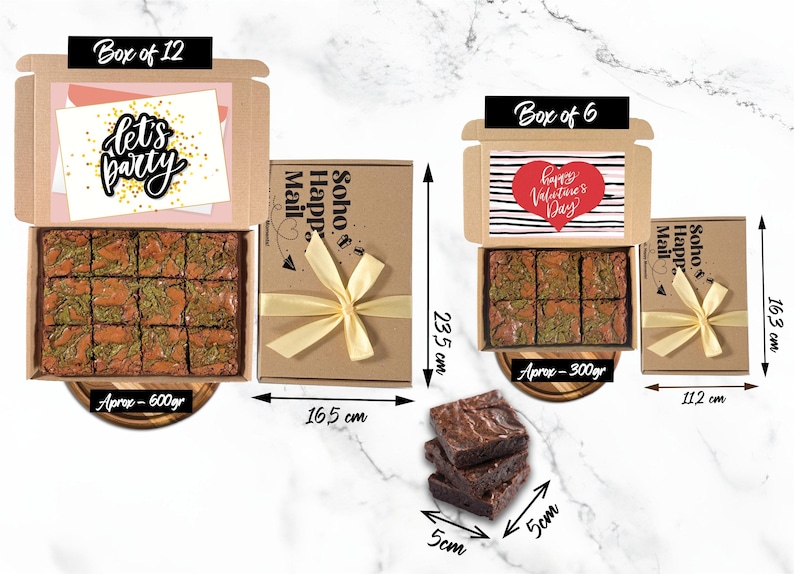 New Baby Gift Box Brownies, Dubai Chocolate Brownies, Pregnancy Gift Box, Congratulations Baby Brownies, Baby Shower Gift Box image 6