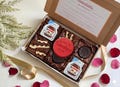Valentines Brownies by Post, Valentines Day Gift, Birthday Chocolate, Letterbox Brownies Gift Box