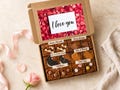 Brownie Gift Box | I Love You Brownies | Anniversary Gift for Her or Him | Letterbox Brownies UK | Romantic Chocolate Gift