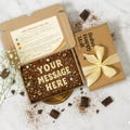 Personalized Brownie Gift Box, Handmade Birthday Chocolate Brownie