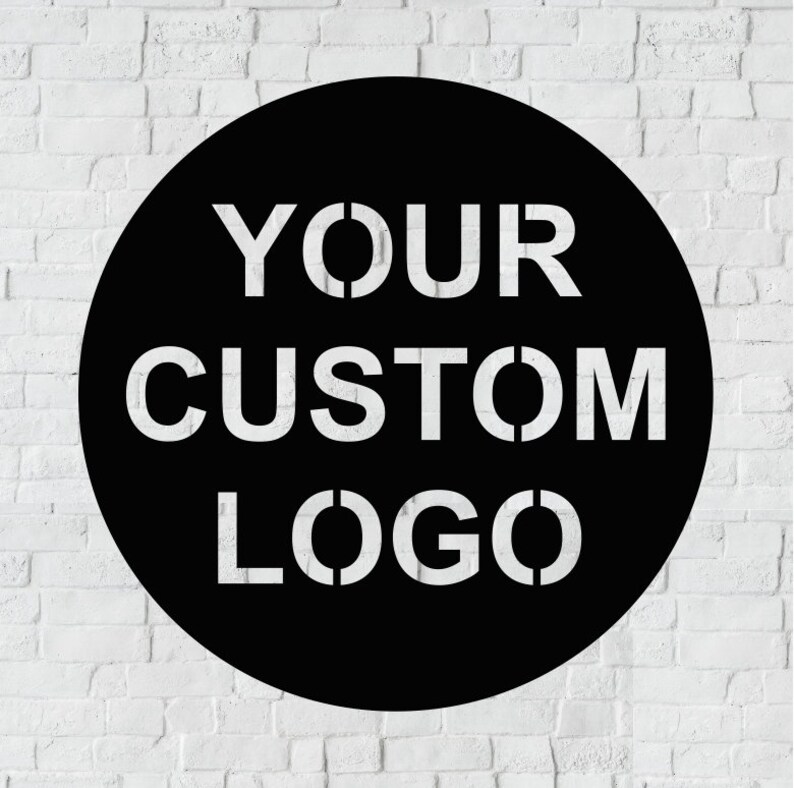Custom led logo sign light up custom logo metal sign etsy