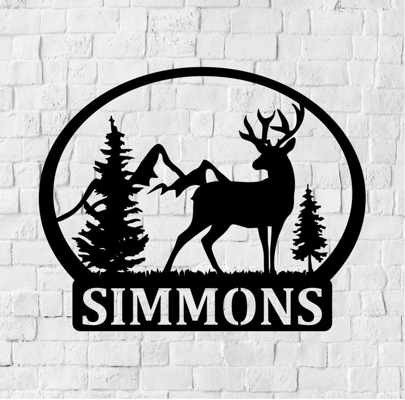 Personalized LED Family Name Metal Sign / Light up Wall Decor / Metal ...