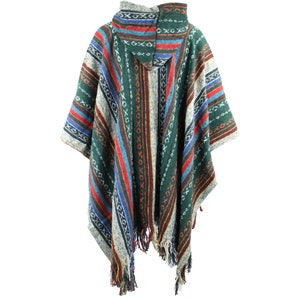 Hooded Poncho Woven 100% Cotton Soft Brushed Warm Hoodie zdjęcie 3