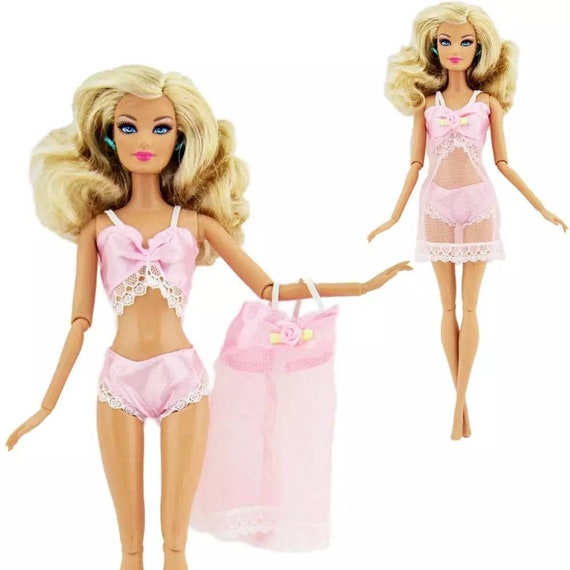 Baby Pink Lingerie Underwear Set: Bra, Knickers & Cami Top Made for  Standard 11.5 Fashion Dolls 