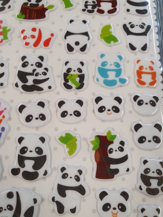 Cute 3D Puffy Animal Stickers for Kids Toddlers 4-8, 4 Sheets Reusable Foam  Stickers for Preschool Girls Boys, Kawaii Bear Cat Panda Stickers Bulk for