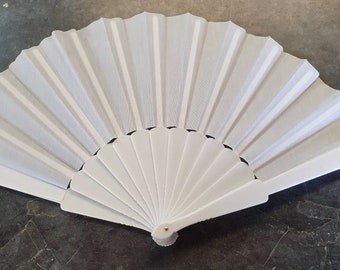 Plain white sale hand fans
