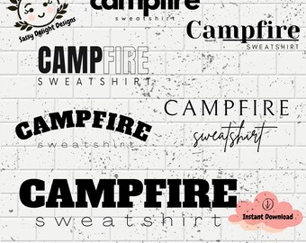 Campfire Sweatshirt SVG , Digital Download