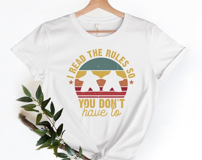 Board Game shirt,Retro Geeky tee, Board game  t-shirt,I Read The Rules So You Don't Have To shirt, Board Games Outfit,,Dungeons And Dragons