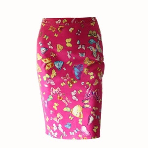 Dolce & Gabbbana skirt in waterproof material with butterfly print F/W2000