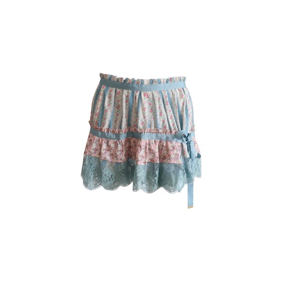 美品 PETIT FLOWER FRILL SKIRT CLANE (2346 1.2164sr251.pif.pink-floral.