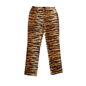 Vintage D&G Dolce Gabbana animal print pants trousers Y2K 1990
