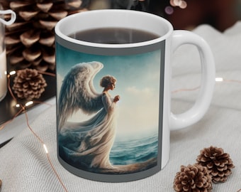 Taza de ángel - Taza de cerámica de 11 oz - Regalo de ángel