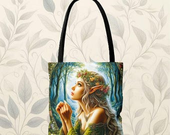 Enchanted Elf Tote Bag Elvish Essentials Tote Ren Faire Gift Idea Medieval Elven Renaissance Castlecore Aesthetic