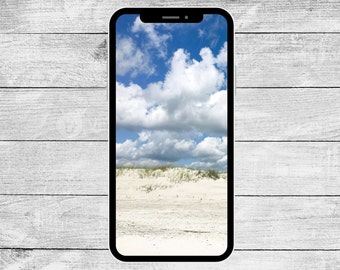 Beach iPhone Wallpaper | Digital download | Phone background | Aesthetic phone background | Mobile lock screen