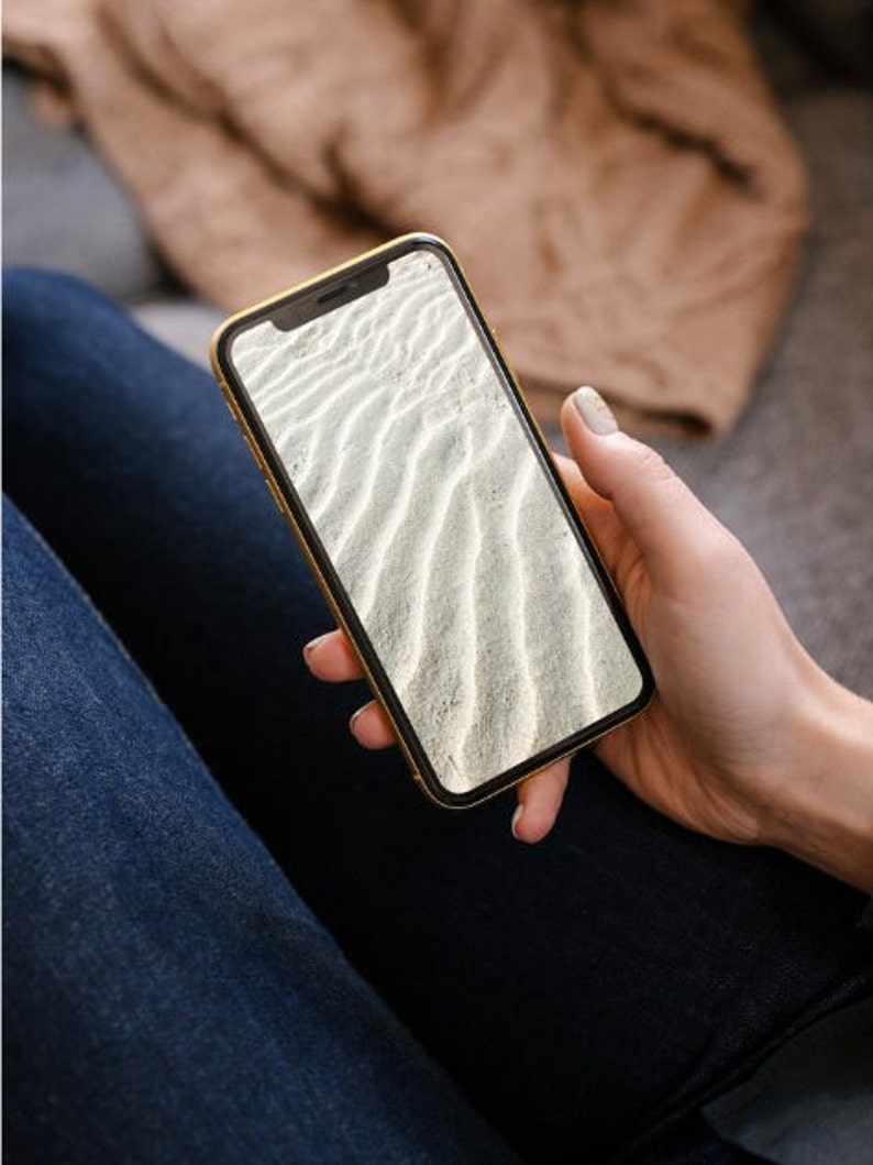 Minimalist iPhone Wallpaper | Digital Download - Sand Pattern Wallpaper