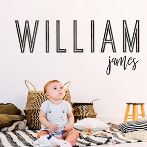 Wooden Letters for Nursery l Name Sign l Large Wall Letters l Name Wall Hanging l Wall Decor Name Sign