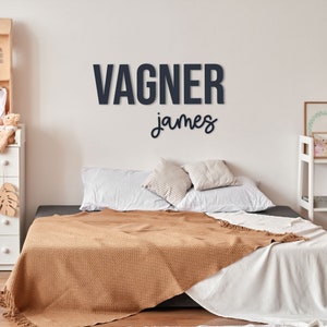 Name Sign Cutout l Personalized Nursery Decor l Wooden Nursery Letters l Kids Room Decor l Christmas Gifts For Kids l Stacked Custom Sign
