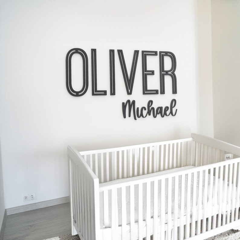 Custom Cutout Nursery Name Sign, MDF Wood Letters - Etsy