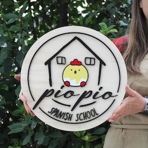 Small Business Sign, 3D Wooden Logo Sign, Custom Your Logo Sign, Store Sign, Shop Logo Sign, Business Commerical Signage