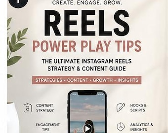 Instagram Reels Guide, Social Media Marketing Ebook, Content Strategy & Reels Tips for Small Business