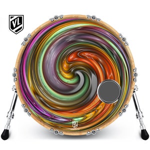 Custom Bass Drum Head with 4&quot; Port Ring - Oogums