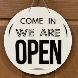 Double Sided Open / Closed Sign for Business Door, Open/closed ...