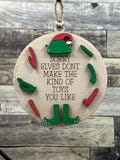 Inappropriate Christmas Vibes Adult Ornament, Gag Gift, White Elephant Swear Word Ornament, Funny Ornament, adult toys