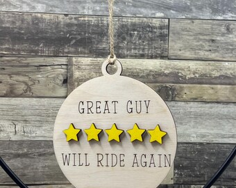 Funny good guy would ride again 5 stars Inappropriate Ornament, Funny Ornament - for him Ornament, Curse Word, Cursive Word