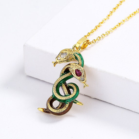 Creative Serpentine Zircon Pendant 